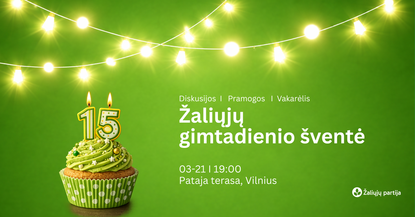 You are currently viewing Kviečiame dalyvauti 15-ojo žaliųjų gimtadienio šventėje!