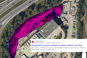 Read more about the article Nustatytas dar vienas pažeidimas atliekų tvarkymo įmonėje Vilniuje – užimta beveik 0,7 ha valstybinės žemės